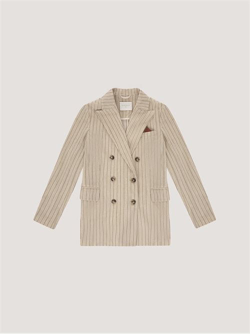 Giacca doppiopetto striped herringbone  CIRCOLO 1901 | FD3920CORN